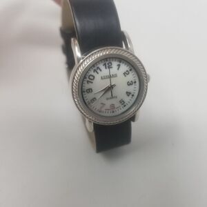 Kessaris Black Band Silver Rope Bezel Interchangable Bands JCR510 Women's Watch